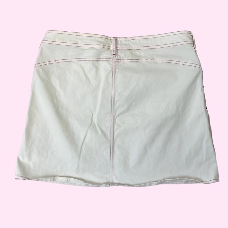 Vintage Moschino White Denim Skirt