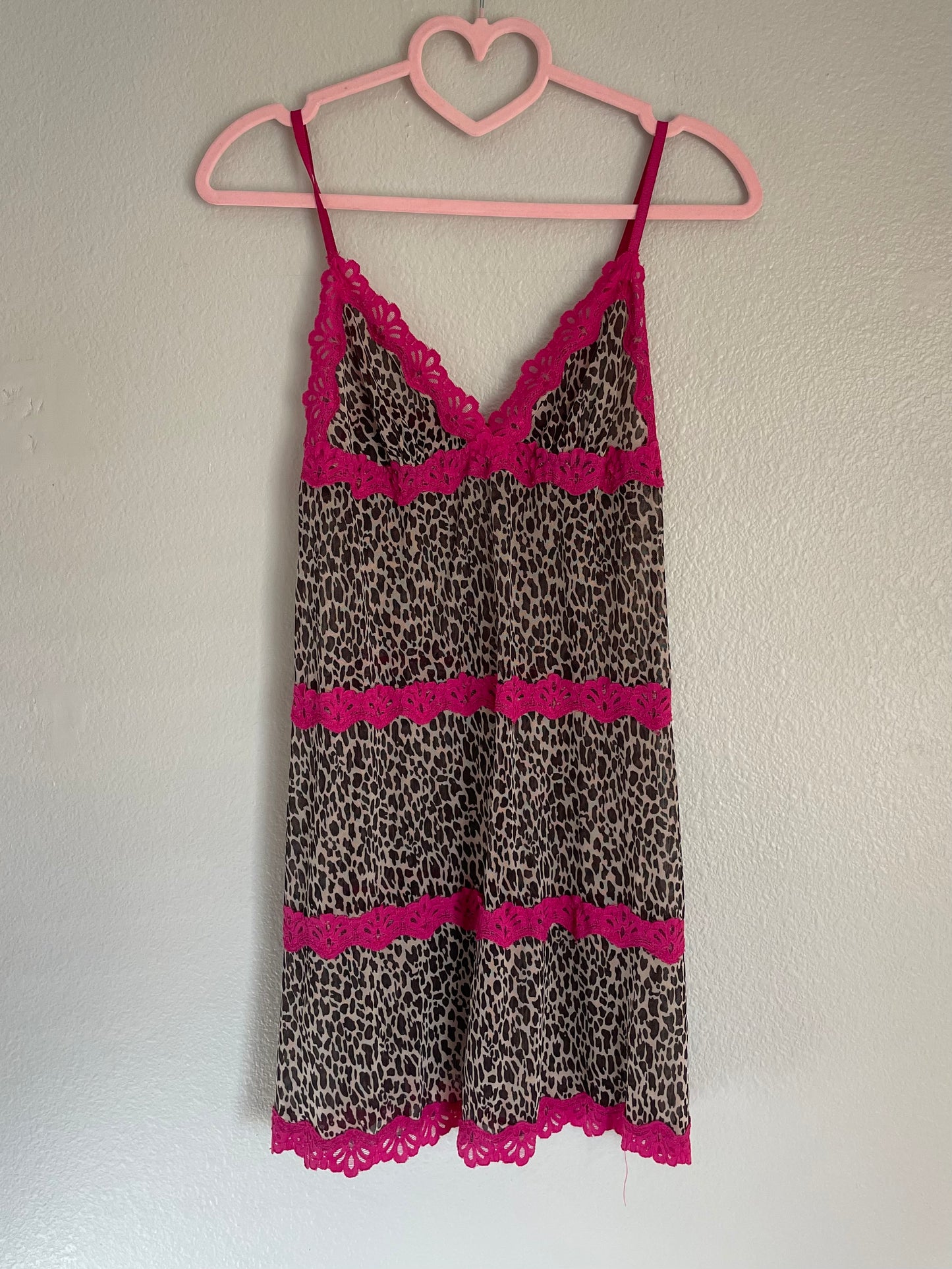 Vintage Rampage Cheetah Mesh Dress