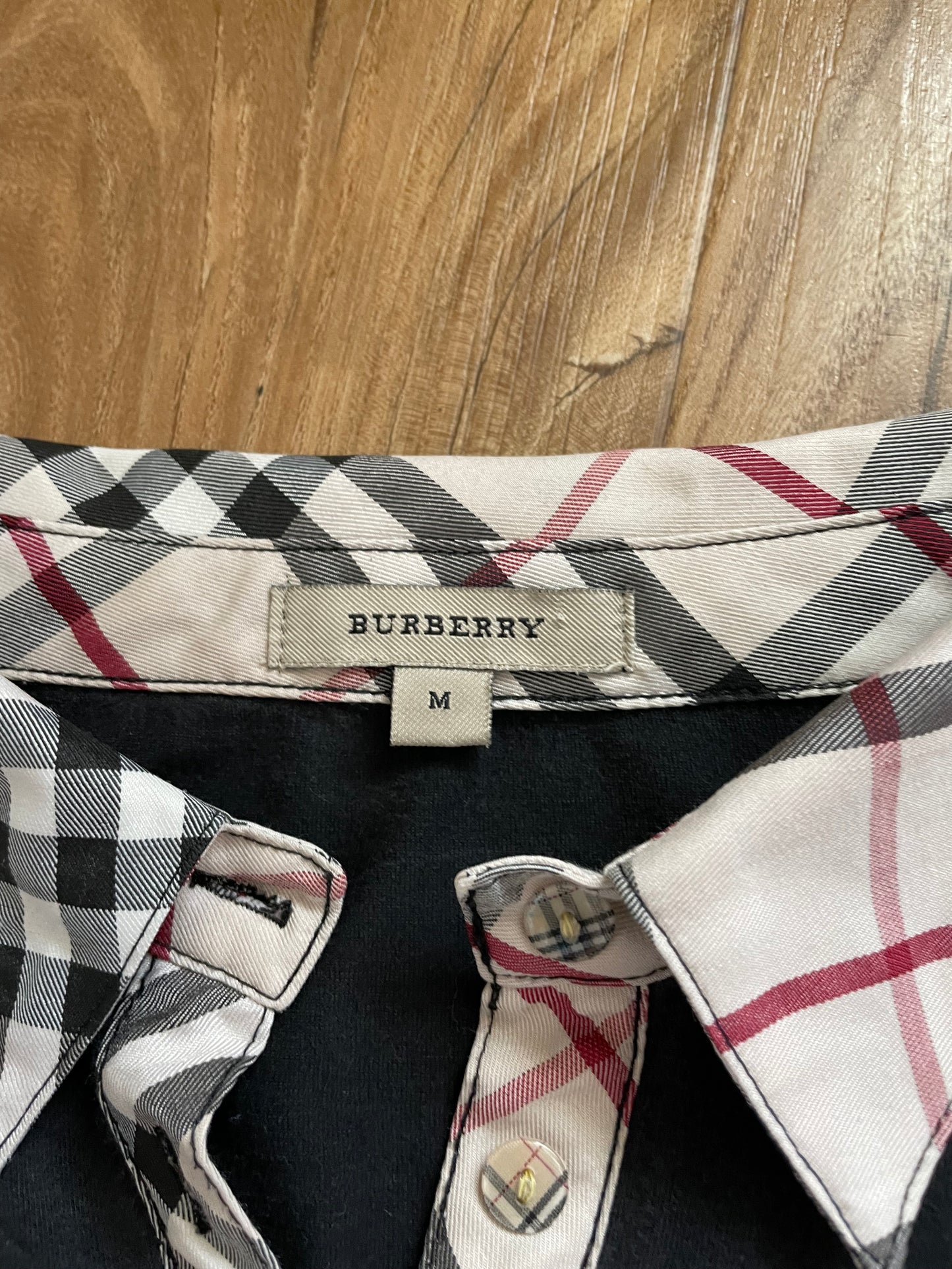 Vintage Burberry Long Sleeve Polo