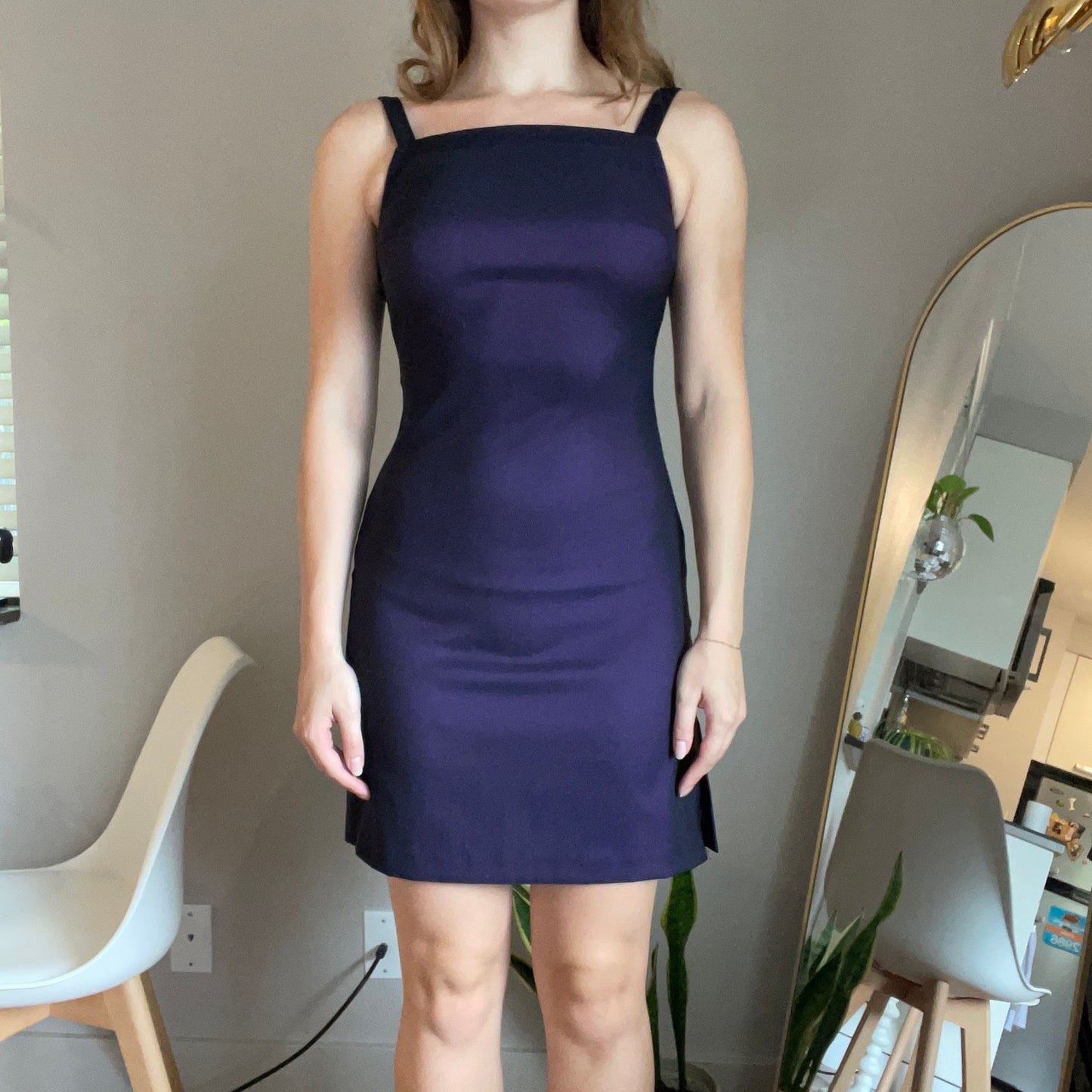 Vintage Rampage Iridescent Purple Mini Dress