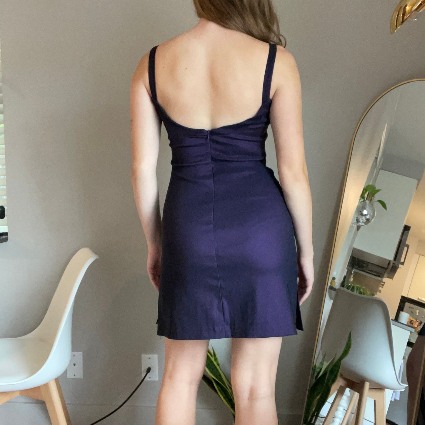 Vintage Rampage Iridescent Purple Mini Dress